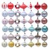 8PCS Colorful Christmas Tree Decorations With Unique Artwork Durable Plastic Ornament For Indoors Outdoor Use