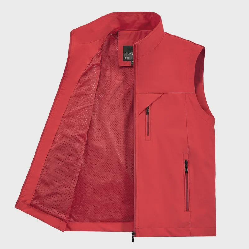 Men's Large Multi-Pocket Outdoor Fishing Work Vest - Suitable for Youth and Middle-Aged Men