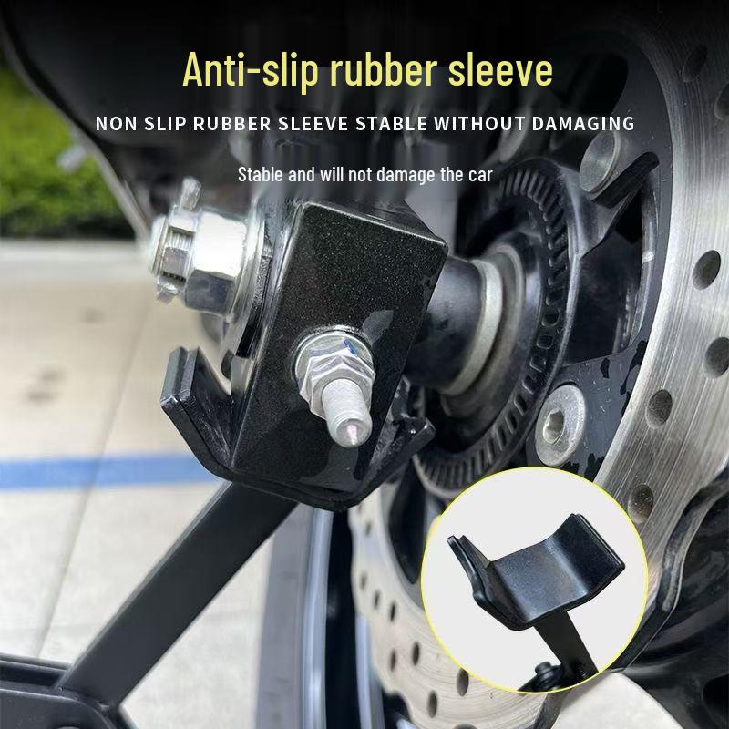 Folding Portable Motorcycle Wheel Lift Stand for Repair & Maintenance