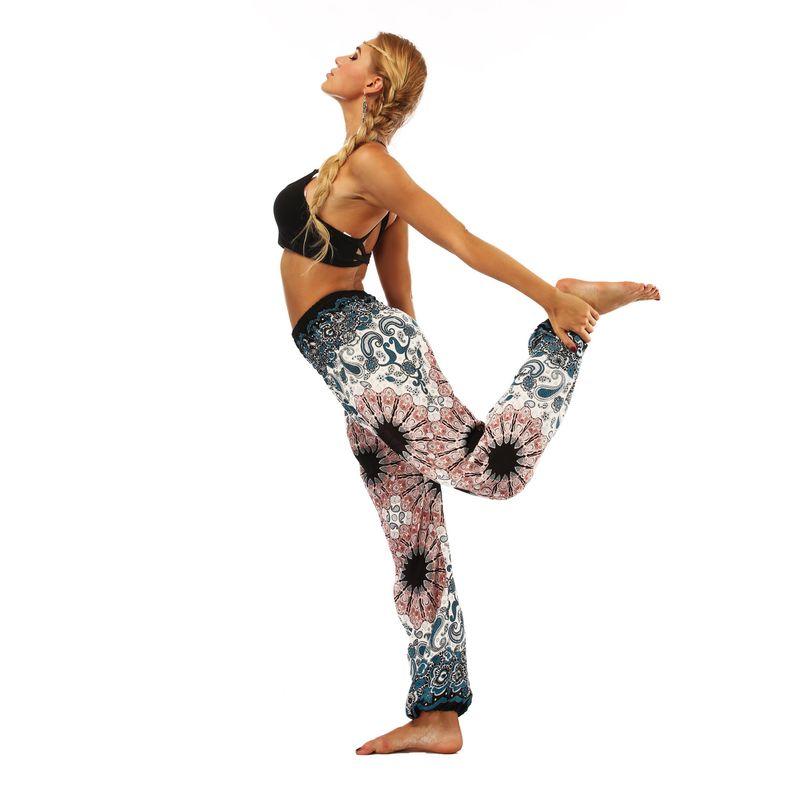 

Printed High Waist Pocket Loose Yoga Pants Print High Waist Loose Yoga Pants Grey One Size