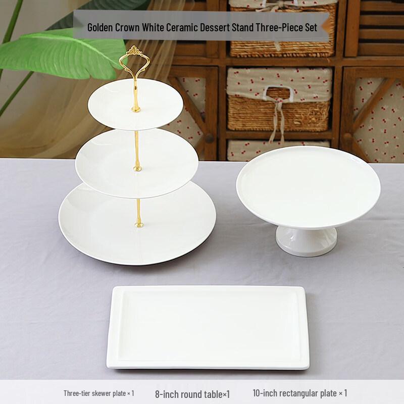 European Style Ceramic Dessert Display Stand Set