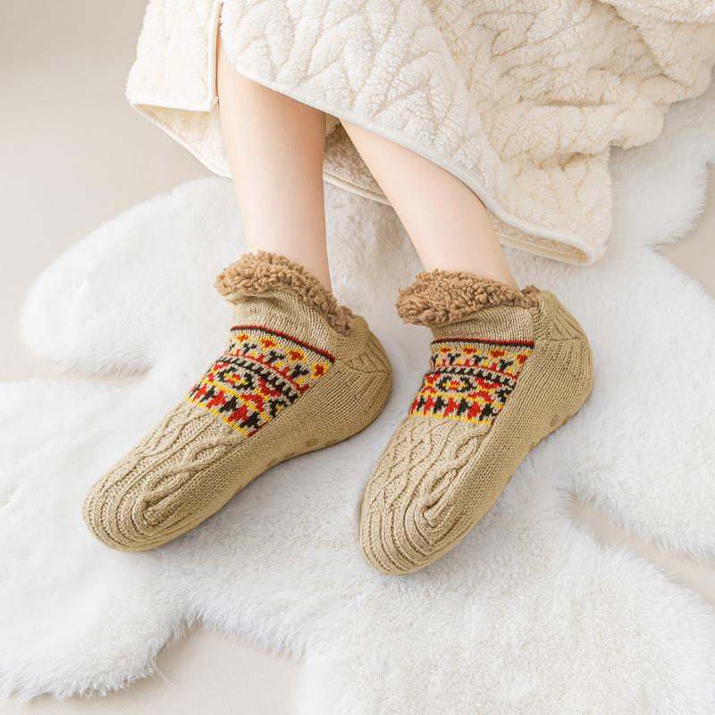 Winter Floor Socks Home Warm Women Men Snow Socks Sleep Carpet Slippers Sock Non-slip Socks