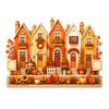 Christmas Wooden House and Garden Shaped Hanging Ornaments for Christmas Tree Decorations and Holiday Gifts