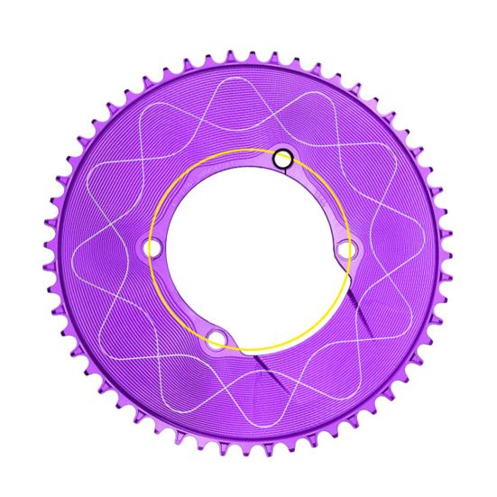 Motor Sprocket Heavy Duty Aluminum Alloy Chainring 40T To 58T Waterproof Rustproof Tooth Disc Replacement for Road Bike