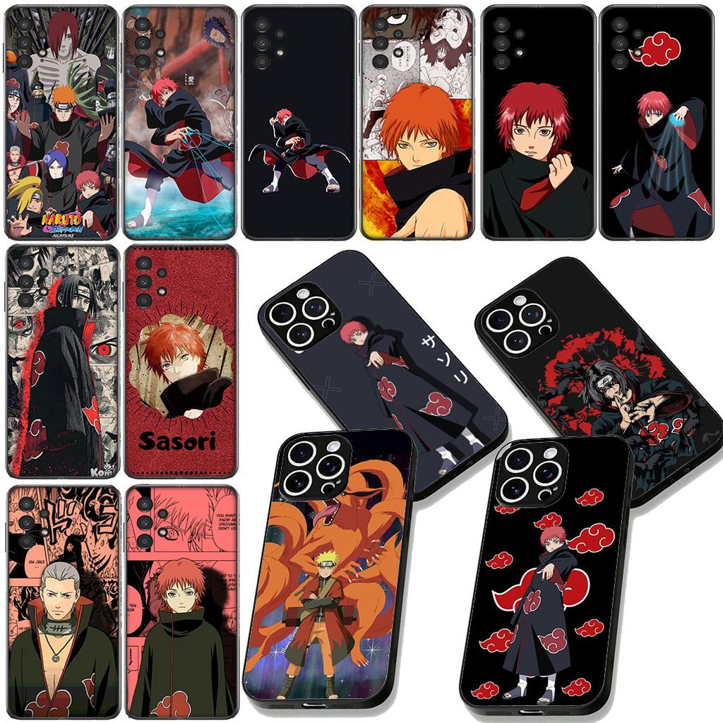 Sasori Narutos Itachi Uchiha Casing Cover for Samsung Galaxy S22 S21 S20 FE Ultra Plus A35 A36 A37 A33 A34 A04 A71 Phone Case