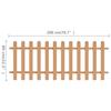 WPC Picket Fence 200 x 80 cm
