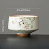 Ruyao Cat Tea Cup Chinese Style Master's Cup Household High-end Tea Cup Ceramic Kung Fu Tea Set Drinking Utensils Teacups
