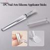 1PCS Portable Multifunctional Silicone Lip Brush with Cover Dustproof Lip Glaze Brush Lipstick Brush Lipstick Brush Eyeshadow Brush
