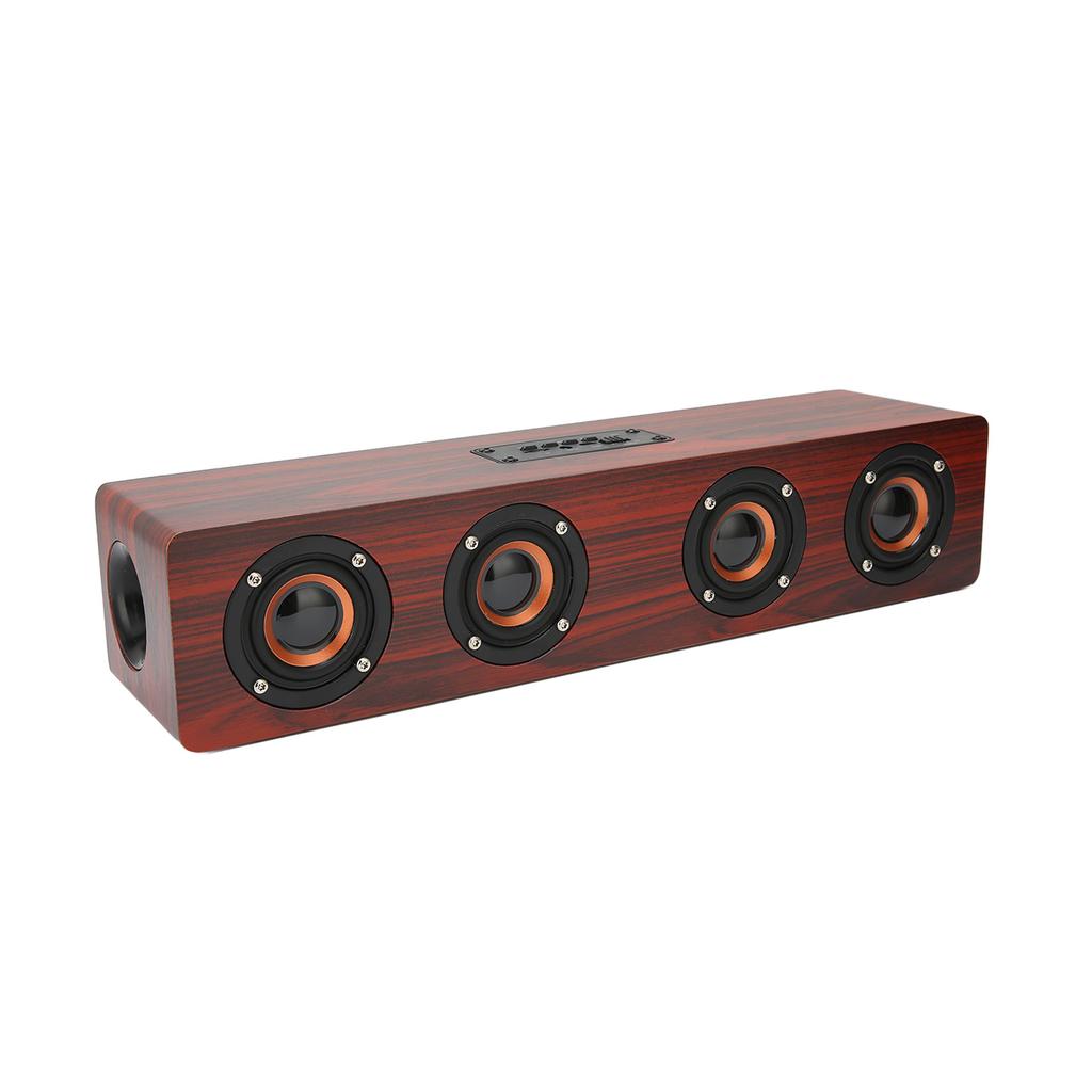Wooden Speaker Stereo Hands Calling Heavy Bass Desktop Wireless Speaker for Cellphone Computer