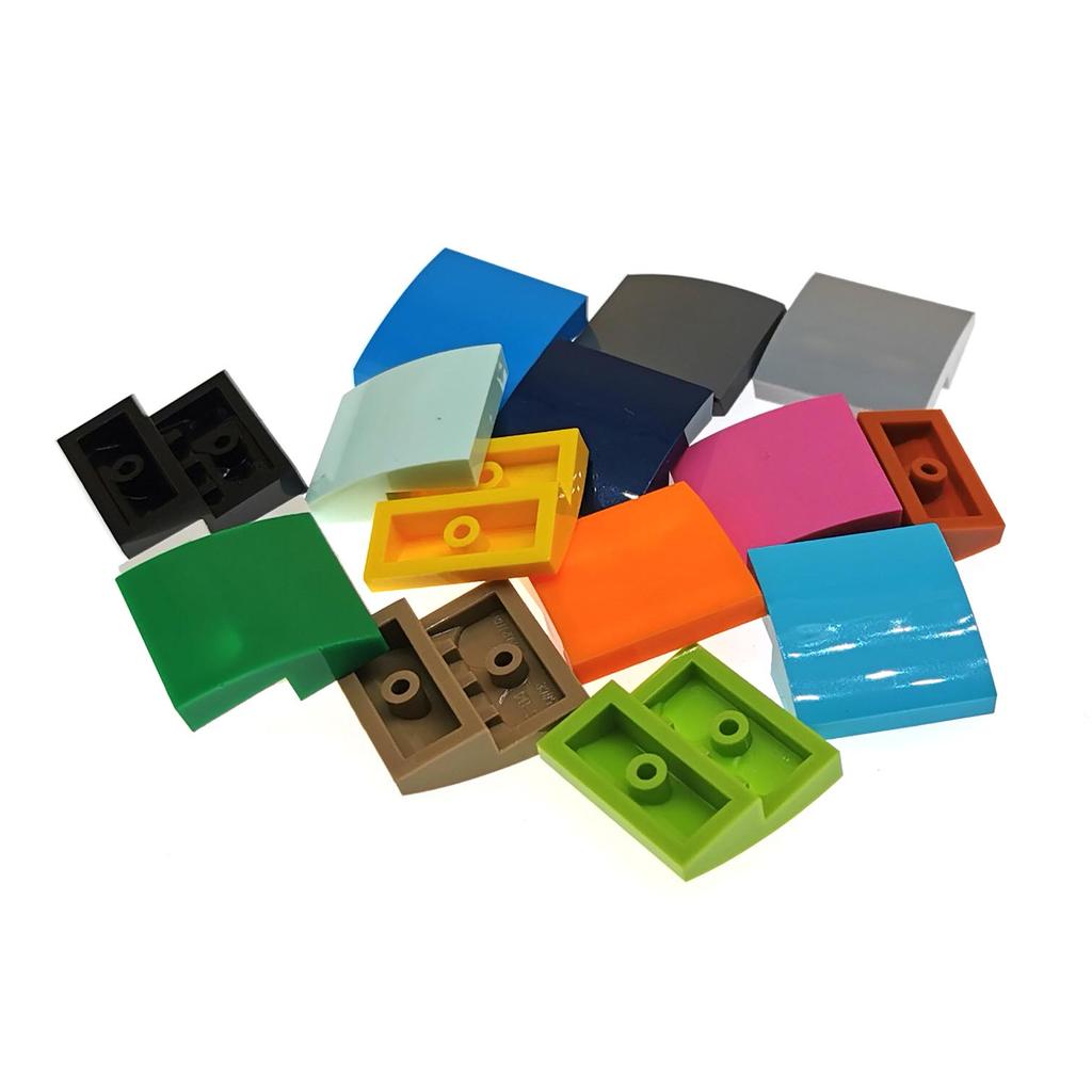 Rainbow Pig MOC Particles 15068 78565 Slope Curved 2 X 2 X 2/3 Building Blocks Parts DIY Assembles Bricks Bulk Model Tech Toys