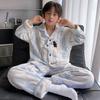 Jungen Warmes Korallenfleece Pyjama-Set Langarm Verdickt Hausanzug Kinder Winter