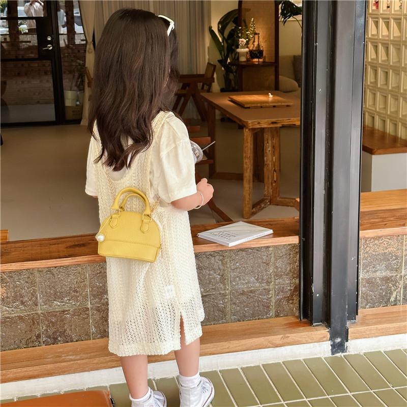 Trendy Pu Leather Mini Shell Bag For Kids Available In Multiple Colors For Fashion