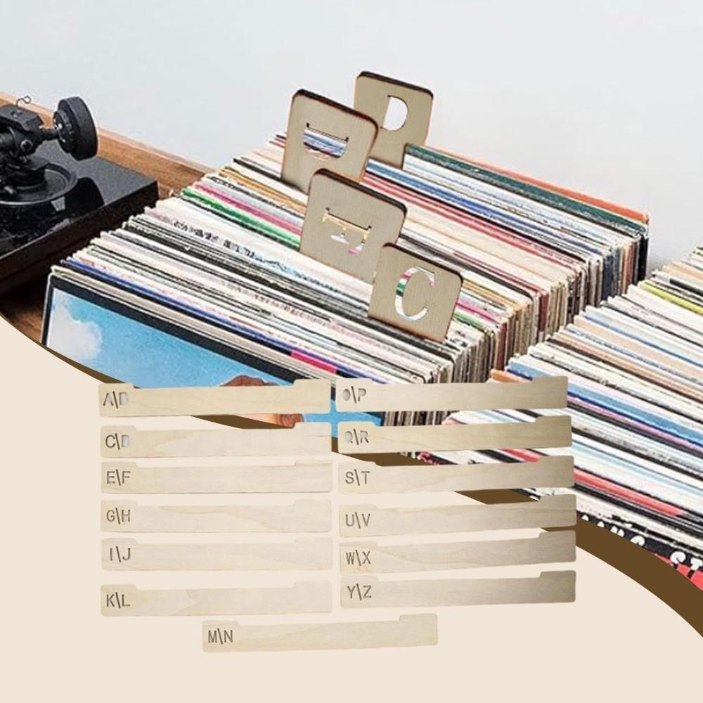 Versatile Guide Separator Holder Alphabetical a-Z Record Index Card  Book Shelf