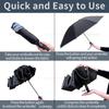 Automatic Windproof Compact Umbrella Lightweight Travel UV Protection Rain Collapsible Backpack Umbrella for Men Women Outdoor