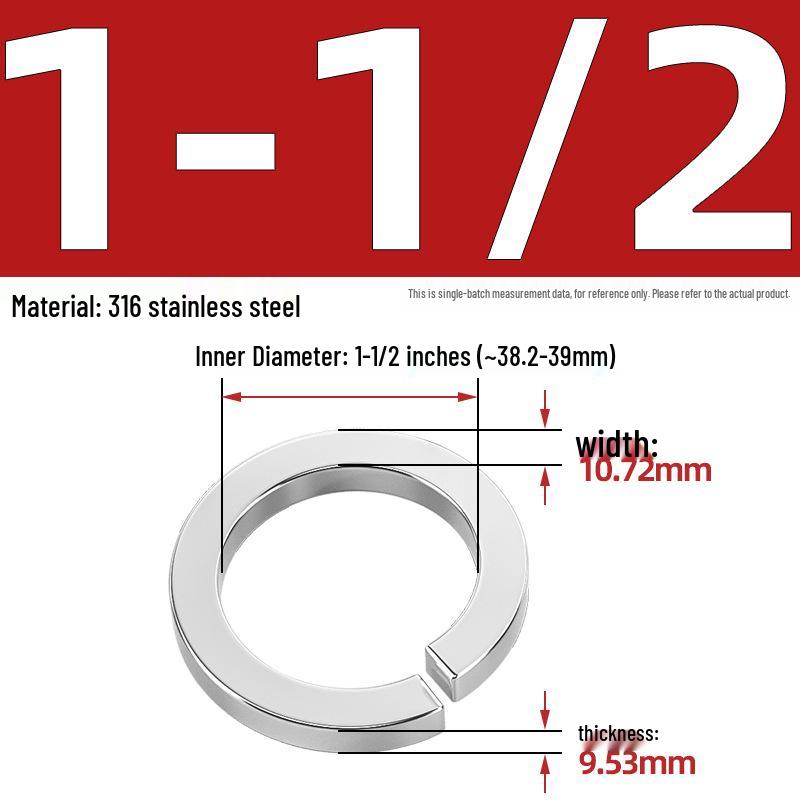 US UK Standard 304/316 Stainless Steel Anti-Loosening Spring Lock Washer