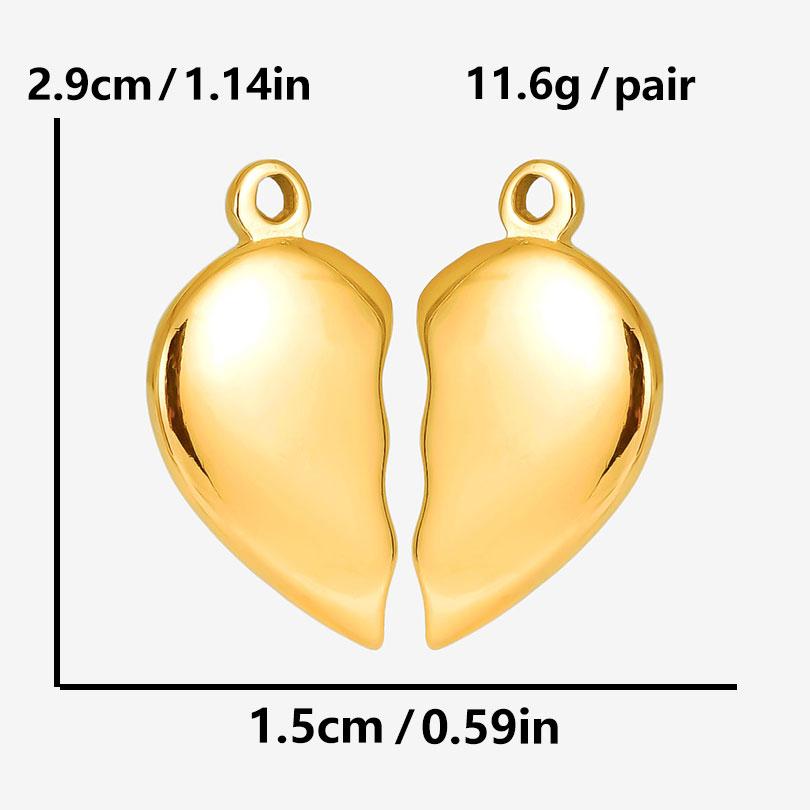 5pcs/Lot Gold Color New Bowknot Sun Heart Stainless Steel Pendants For Jewelry Making Supplies DIY Charms Bulk Earrings Pendant