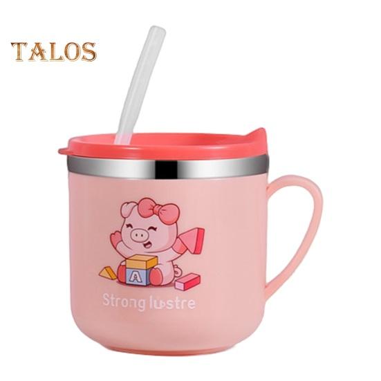 

Чашка для питья, прекрасная практичная многоразовая прочная универсальная чашка для кофе и сока из нержавеющей стали для детей розовый