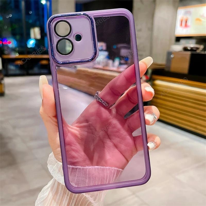 

Для Motorola Moto G85 G35 G60 G40 G54 G64 G34 G32 G24 G14 edge 40 50 50Ultra 5G Neo Pro Прозрачный силиконовый чехол Защитная крышка для камеры For Moto Edge 50 Neo фиолетовый