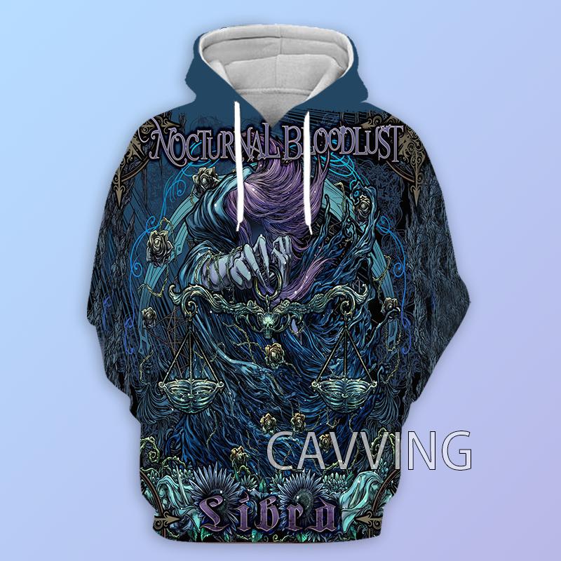 Ny Mode Kvinder/Mænds 3D Print Nocturnal Bloodlust Hættetrøjer Hættebluser Harajuku Hættetrøjer Bluser Toppe Tøj