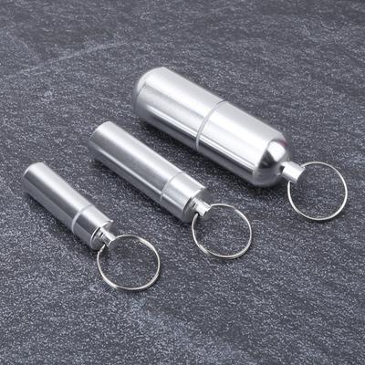 3 Pcs Aluminum Alloy Pill Can Portable Sealing Medicine Holder Lightweight Waterproof Aluminum Alloy Pill Box Medicine Storage