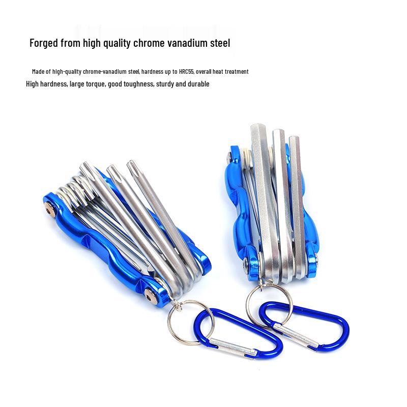 Folding Torx & Hex Socket Wrench Set