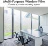 Window Privacy Film Frosted Glass Window Film Static Cling UV Blocking Removable Window Clings Vinyl Window Coverings for Home