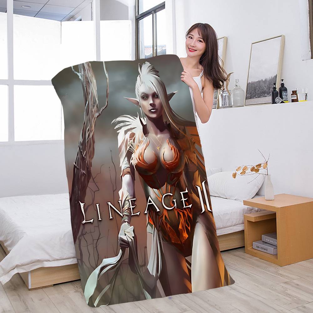 Game Lineage 2 Bath Towel Microfiber Soft Water Absorbing Breathable For Girl Kids Decorative Cartoon Beach Towel