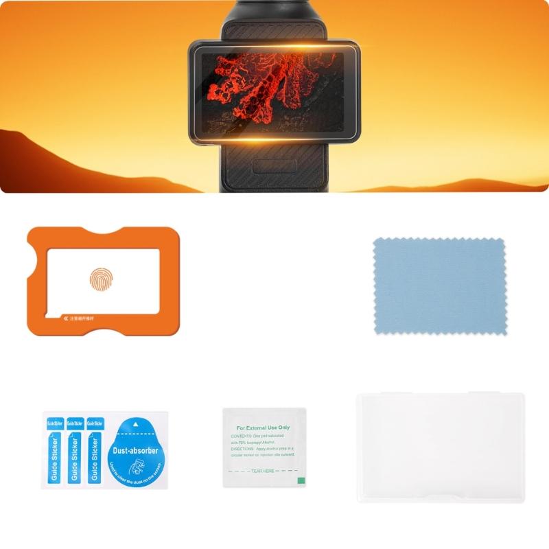 Clear Tempereds Glass Film for Pocket 3 LCD and Lens AntiScratch High Hardness