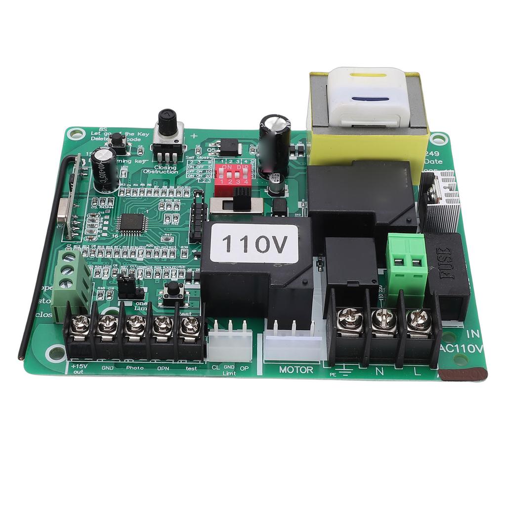 Sliding Gate Opener Control Board Set Universal Electric Door Controller Circuit Board with Remote Control for Factory