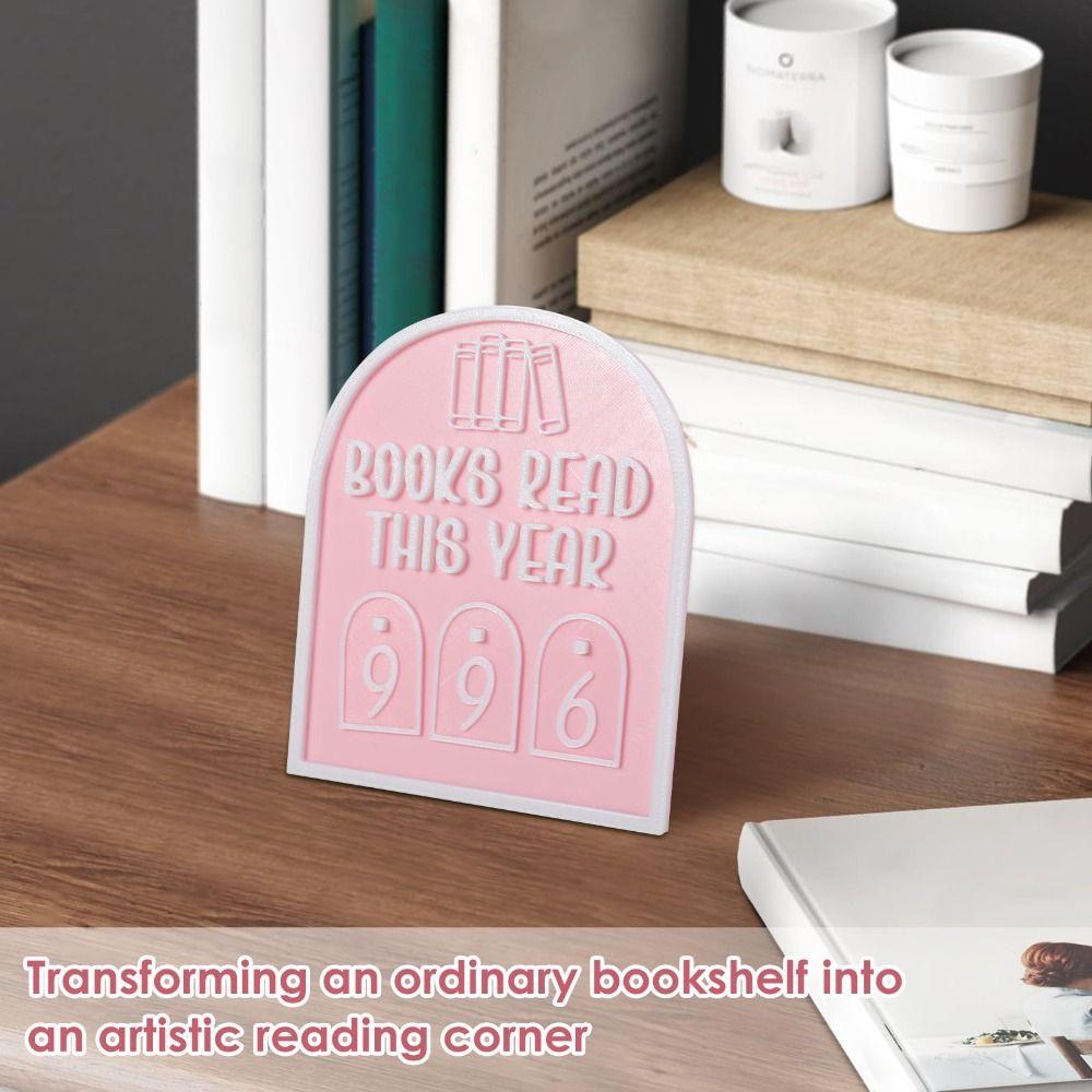 Books Read This Year Book Read Counter Reading Progress Counter Function Reading Challenge DIY Decorative Sign Book Club