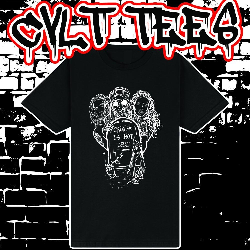 Футболка унисекс с принтом группы Grunge Is Not Dead, 100% хлопок XXXXL