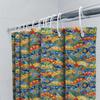 Colorful Floral Printed Shower Curtain Waterproof Fabric 3D Bathroom Decor Modern Home Accessories Blue Orange Red Yellow Green
