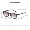 Unisex Square Frame Gradient Lens Reading Sunglasses Minimalist Stylish Presbyopia Glasses High Definition Comfortable Eyewear