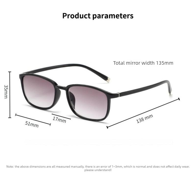 Unisex Square Frame Gradient Lens Reading Sunglasses Minimalist Stylish Presbyopia Glasses High Definition Comfortable Eyewear