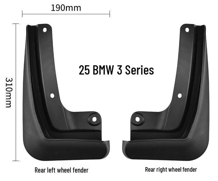 BMW 3 Series 2025 Tire Mudguard Leather Modifications
