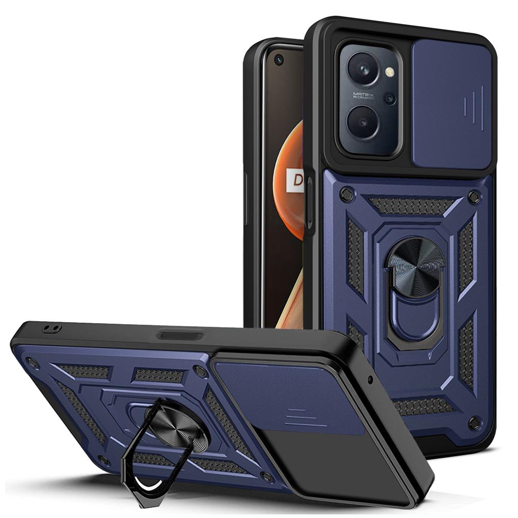 

For OPPO A96 Case OPPO A76 Cover OPPO A36 A76 A96 4G Magnetic Ring Holder Armor Phone Case Slide Camera Protect Back Cover OPPO A76