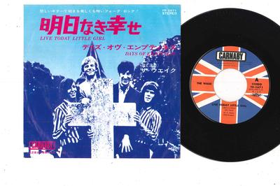 7inch Record WAKE - Live Today Little Girl / Days Of Em YR2671 CARNABY 1970 Japan Rock Used
