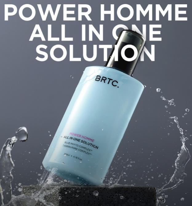 BRTC Power Homme All-In-One Lösung 200ml – Herren Hautpflege Toner + Lotion + Essenz