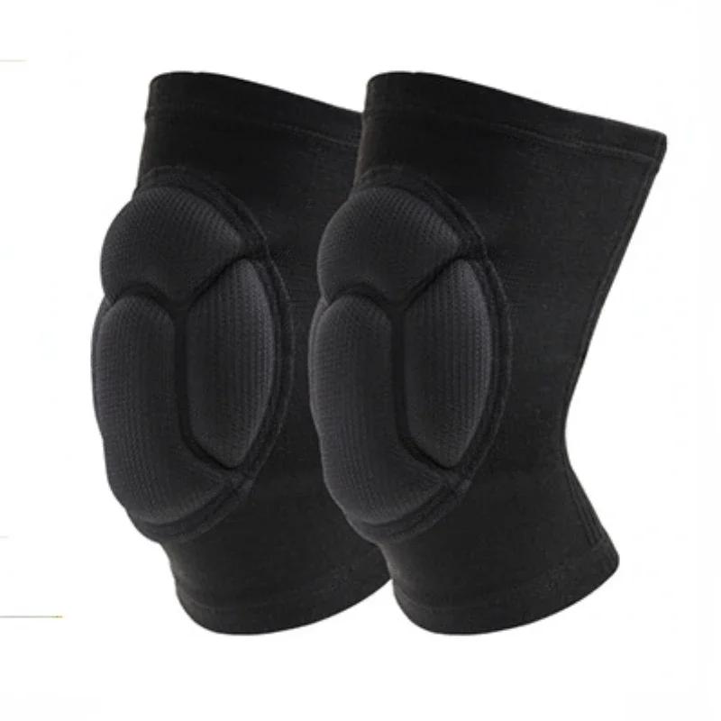 

2 шт. эластичные утолщенные наколенники из губки, поддержка спортивного снаряжения для фитнеса, баскетбола, волейбола, защита для тренажерного зала, нескользящие наколенники for adult