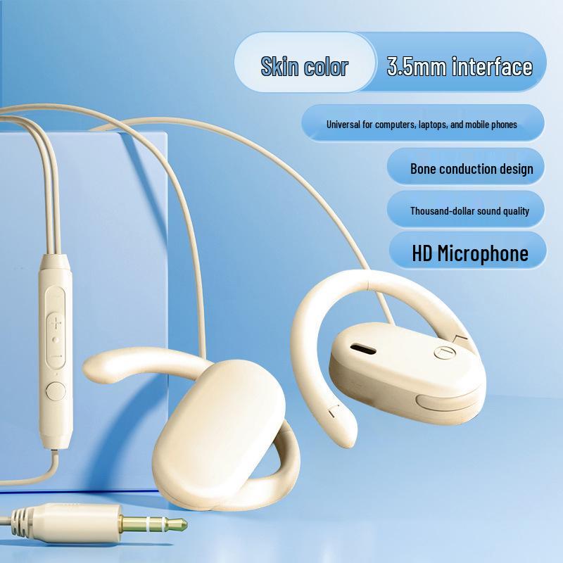 

Drip-Ear Type-C Wired Earphones: Comfortable for Long Wear, Compatible with Phones, Desktops, Laptops, Gaming