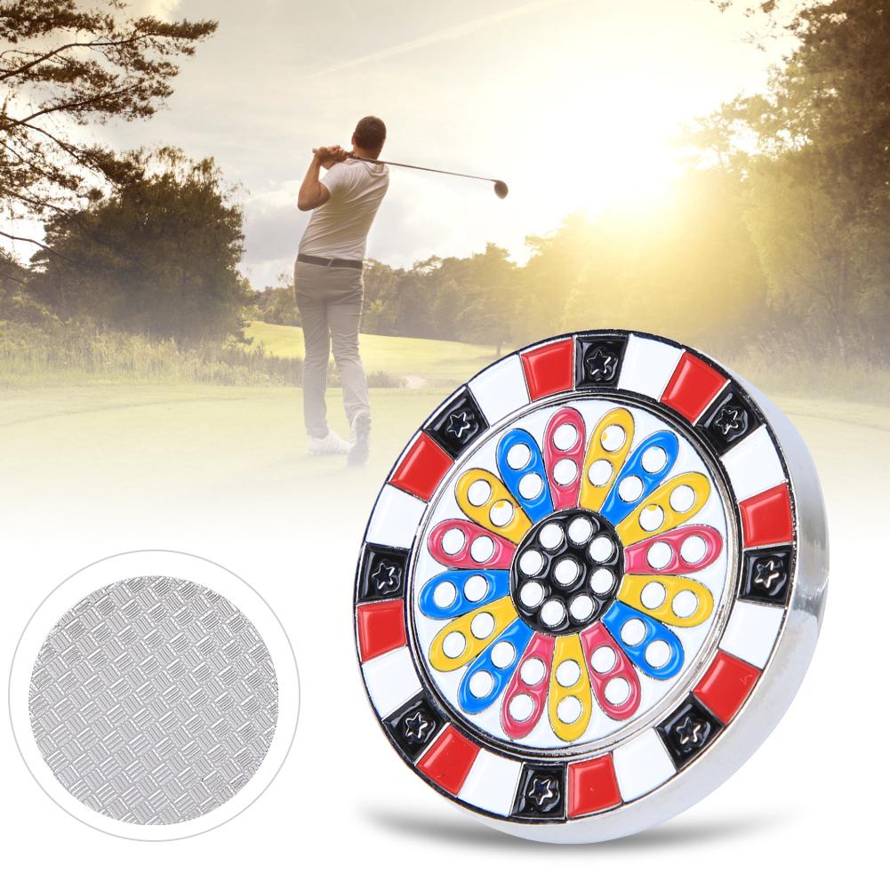 Zinc Alloy Compact Golf Ball Marker Magnetic Hat Clip Lightweight Cap Clamp Gift Supplies