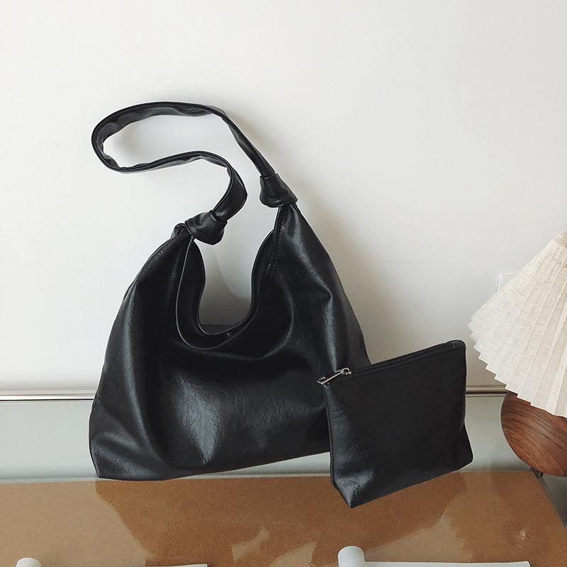 

Women s 2025 Japanese Style Large Capacity PU Tote Bag - Casual, Commuting, Single Shoulder, Crossbody