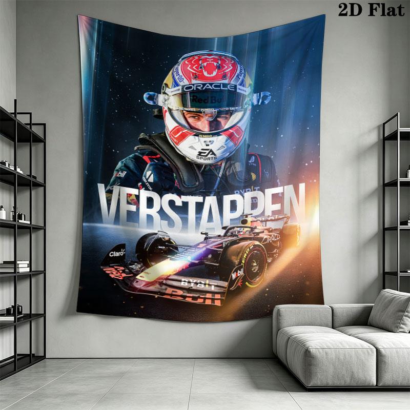 VER Race Maestro Wall Tapestry Aesthetic Wall Hanging Printed Fabric Blanket Decorative Tapestries for Bedroom Living Room Home Decor