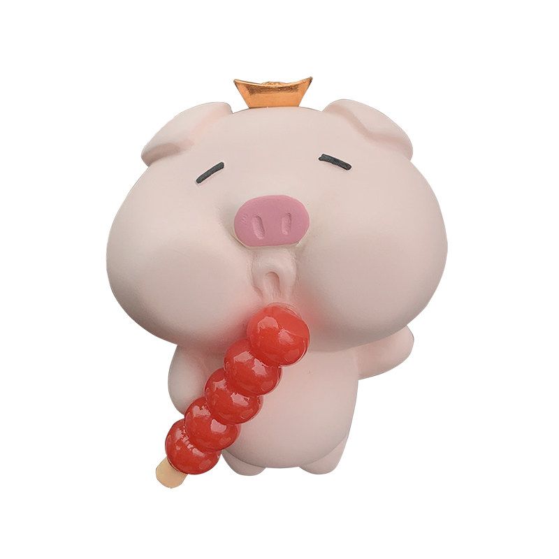 Cute Pouty Pig Car Air Conditioning Vent Perfume Pendant Aroma Decoration Popular Handmade Car Fragrance Stone