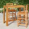 Vidaxl Garden Bar Table, 120X60X105 Cm, Solid Acacia Wood