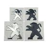 for Peugeot 3D Lion Emblem 3008 2008 ABS Car Stickers Front Hood Decals Rear Trunk Badge Refitted Accessories