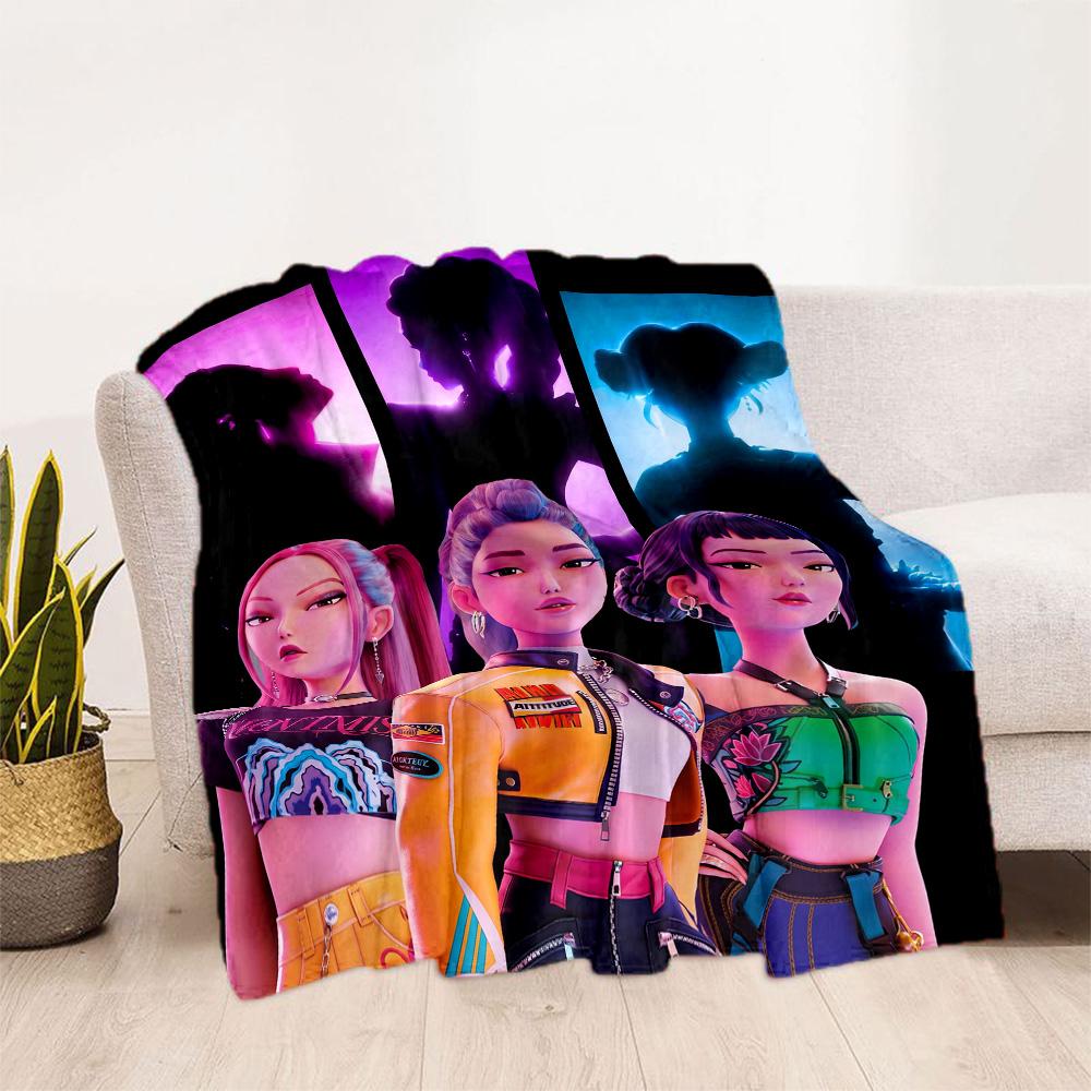 Colorful Fashion Friends Blanket Durable Comfort Perfect for Couch Bed Office Chair All-Season Use Stylish Decor