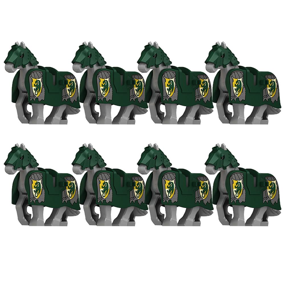 Medieval Zoo Building Blocks Character Accessories Mounts Animals Deer Elephants Camels Wolves Warhorses Bricks Toy Gifts K080