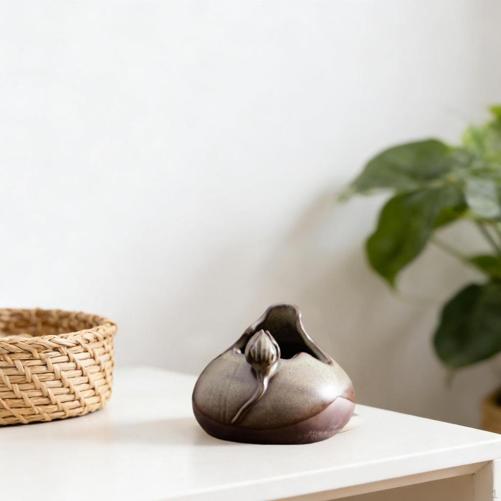 Ceramic Flower Vase Desktop Ornament Arrangement Floral Container for Office