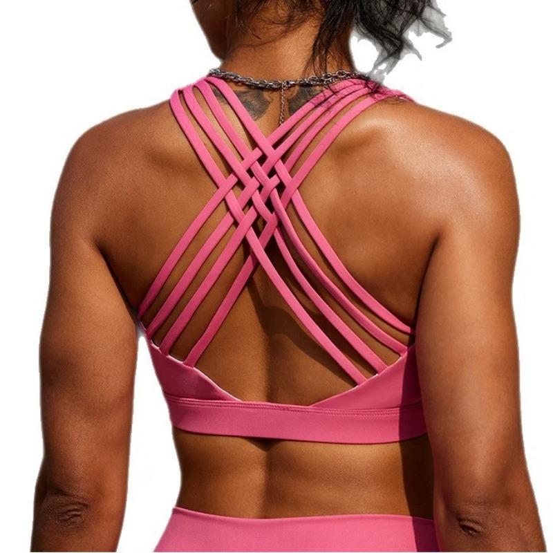 Damen S Übergröße Kabelloser Sport-BH Stoßdämpfend Schnelltrocknend Yoga Fitness